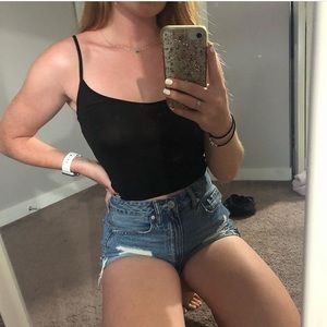 black tank top
